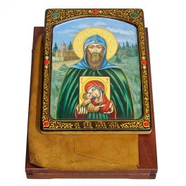 Живописная икона «Святой благоверный князь Игорь» на доске размером 21х29 см