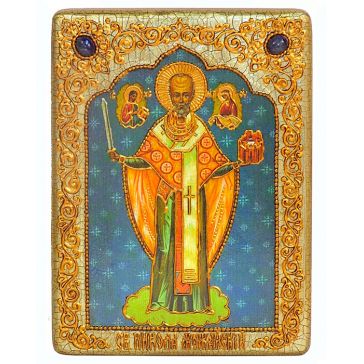 Икона Николая Можайского в подарок, размер: 15х20 см