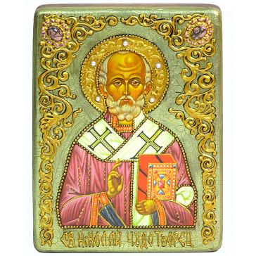 Икона «Николай Чудотворец» на доске