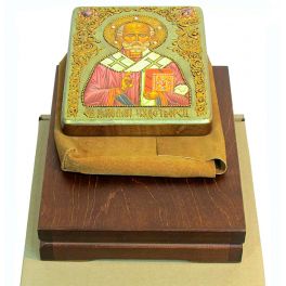 Икона «Николай Чудотворец» на доске