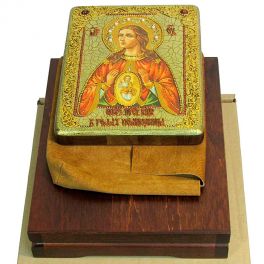 Икона Божией Матери «Помощница в родах»в деревянной шкатулке